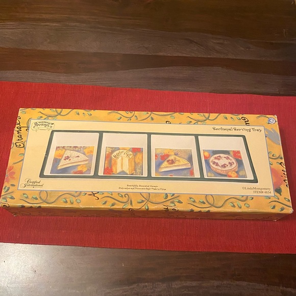 Certified International sectional Provence tray - Picture 1 of 12